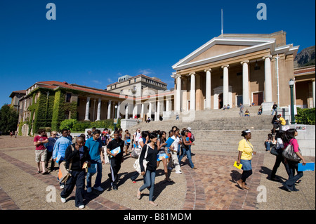 Les étudiants de Jameson Hall - Campus de l'Université de Cape Town Afrique du Sud Banque D'Images