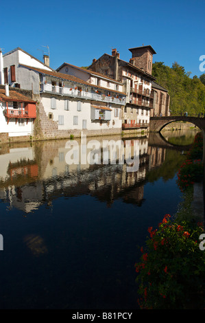 Saint Jean Pied de Port village France Banque D'Images