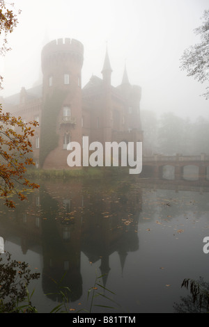 Schloßpark, Schloss Moyland, im Südwesten von Nebel Banque D'Images