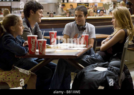 Jon Kasdan Makenzie Vega Jon Kasdan, Adam Brody et Kristen Stewart avec le Réalisateur : Jon Kasdan sur le tournage / sur le tournage du film dans le pays de la Femme Année : 2007 USA DES PHOTOGRAPHIES POUR ÊTRE UTILISÉS UNIQUEMENT POUR LA PUBLICITÉ, LA PROMOTION, LA PUBLICITÉ OU AVIS VOYAGEURS Banque D'Images