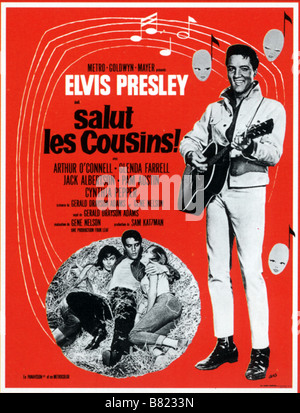 Salut les cousins Kissin' Cousins Année : 1964 USA affiche, poster Elvis Presley Réalisateur : Gene Nelson Banque D'Images