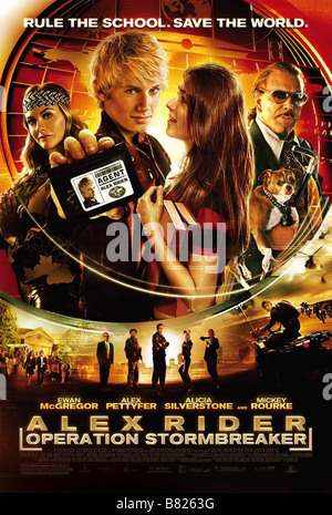 Alex Rider Stormbreaker Stormbreaker Année : 2006 USA affiche / poster Alex Pettyfer, Sarah Bolger Réalisateur : Geoffrey Sax Banque D'Images