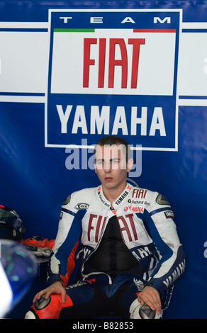 Yamaha MotoGP rider Jorge Lorenzo d'Espagne Banque D'Images