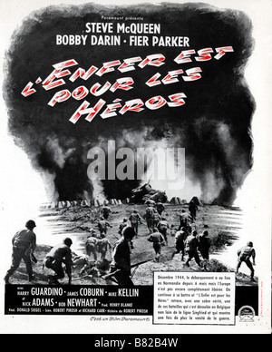 Hell Is For Heroes Année : 1962 USA Réalisateur : Don Siegel Film poster (Fr) Banque D'Images