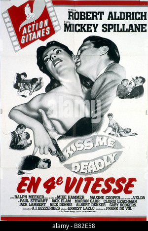 En quatrième vitesse Kiss Me Deadly Année : 1955 USA Affiche, Poster Réalisateur : Robert Aldrich Mickey Spillane écrit Année : Roman - A.I. Bezzerides Banque D'Images