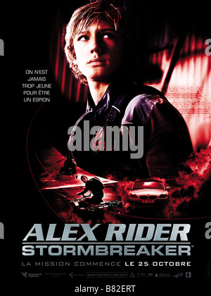 Alex Rider Stormbreaker Stormbreaker Année : 2006 USA affiche / poster Alex Pettyfer Réalisateur : Geoffrey Sax Banque D'Images