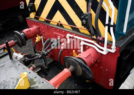 Couplage de train Banque D'Images