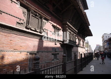 Basantapur Durbar Katmandou Durbar Square au monde Heritige Plan du Banque D'Images