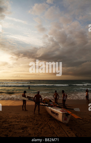 La concurrence Surfboat sur Bondi Beach 2007 Banque D'Images