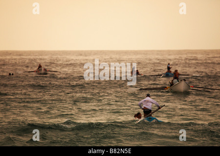 La concurrence Surfboat sur Bondi Beach 2007 Banque D'Images