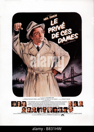 L'année 1978 Détective bon marché USA Peter Falk Réalisateur : Robert Moore affiche de film (fr) Banque D'Images