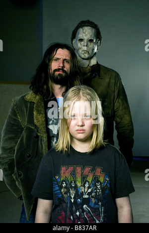 Année 2007 Halloween USA Réalisateur : Rob Zombie Rob Zombie,Tyler Mane, Daeg Faerch Shooting photo Banque D'Images