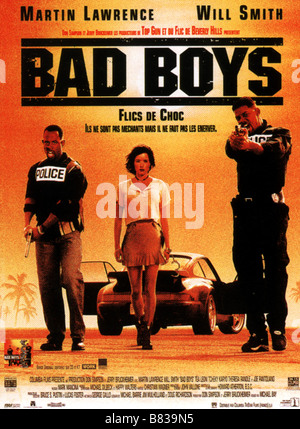 Bad Boys Année : 1995 USA Will Smith, Martin Lawrence , Téa Leoni , Affiche Poster Réalisateur : Michael Bay Banque D'Images