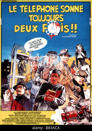 Le téléphone sonne toujours deux fois le téléphone sonne toujours deux fois par année : 1985 France Réalisateur : Jean-Pierre Vergne Movie poster (Fr) Banque D'Images