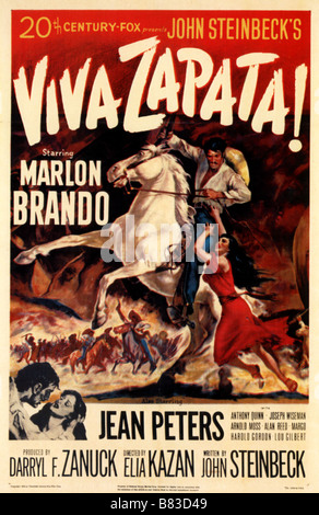 Viva Zapata ! Année : 1952 - USA Réalisateur : Elia Kazan Movie poster (USA) Banque D'Images