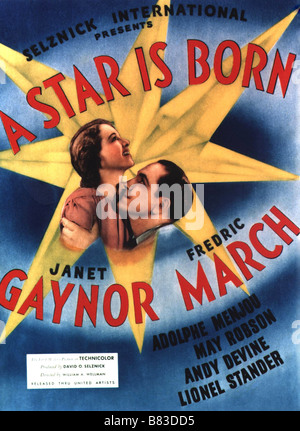 Une étoile es née (1937) Une étoile est née (1937) États-Unis Janet Gaynor , Fredric March , Affiche Poster Réalisateur : William A. Wellman Banque D'Images