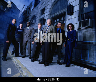 New York Police Blues (NYPD Blue) 1993 Série TV 1993-2005 USA Bill Brochtrup, Kim Delaney, Gordon Clapp, Dennis Franz, , Rick Schroder, Henry Simmons, James McDaniel Saison 7, Saison 7 Banque D'Images