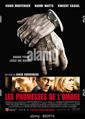 Promesses de l'Année : 2007 Royaume-Uni / Canada / USA Affiche, Poster Directeur : David Cronenberg Banque D'Images