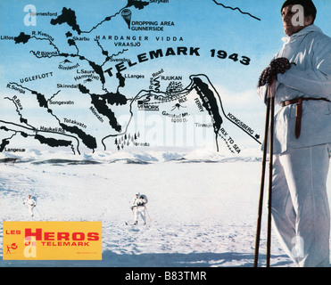 Les héros de Telemark Année : 1965 UK Réalisateur : Anthony Mann Kirk Douglas Banque D'Images