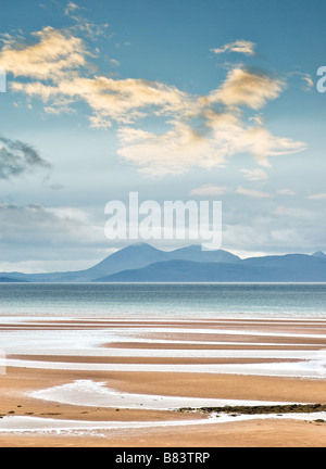 Donnant sur Raasay et Skye de Sand Bay Péninsule Walcourt Ecosse Banque D'Images