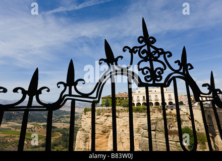 Ronda Malaga Province Espagne Le Parador Nacional de Ronda Parador National de Ronda Banque D'Images