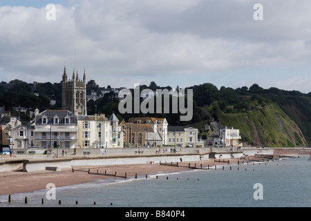 Côte de Teignmouth Devon, Angleterre Royaume-Uni Banque D'Images