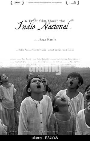 Un court métrage sur le Maicling nañg Indio Nacional pelicula ysañg Indio Nacional Année 2006 Philippines Directeur : Raya Martin Film poster Banque D'Images