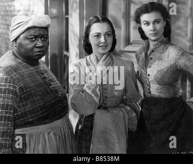 Autant en emporte le vent Année : 1939 - USA Hattie McDaniel, Olivia de Havilland, Vivien Leigh Réalisateur : Victor Fleming Banque D'Images