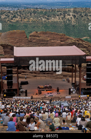 Le Red Rocks Amphitheatre, Denver, Colorado. Banque D'Images