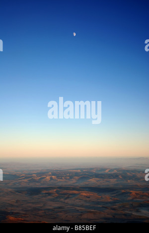 Paysage dans l'Ecosse centrale vu de l'air Banque D'Images