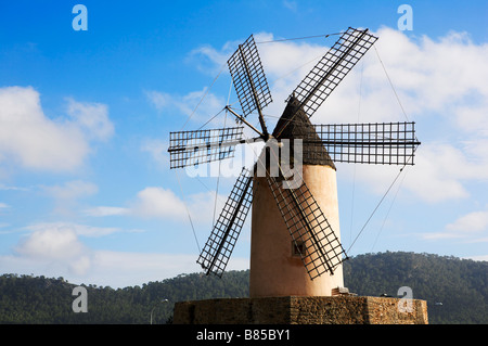 Moulin à Majorque dans le sud près de Palma Banque D'Images