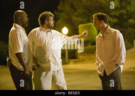 Neil LaBute Neil LaBute Réalisateur : Neil LaBute avec Samuel L. Jackson et Patrick Wilson sur le tournage / sur le tournage du film harcelés Lakeview Terrace / Année 2008 - USA Banque D'Images