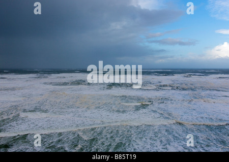 24 janvier 2009 tempête KLaus à Biarritz Pays Basque France Banque D'Images