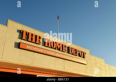 Magasin Home Depot à Flint Michigan USA Banque D'Images