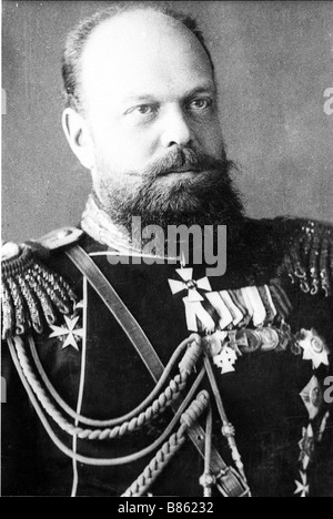 Le tsar Alexandre III de Russie Banque D'Images