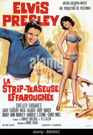 La strip-teaseuse effarouchée fille heureux / la strip teaseuse effarouchée Année : 1965 - USA affiche, poster Elvis Presley Réalisation : Boris Sagal Banque D'Images