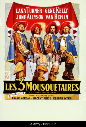 Les Trois Mousquetaires Année : 1948 - USA Réalisateur : George Sidney Movie poster (Fr) Banque D'Images