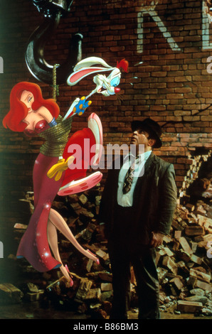 Qui veut la peau de Roger Rabbit Année : 1988 - USA Réalisateur : Robert Zemeckis Bob Hoskins Banque D'Images