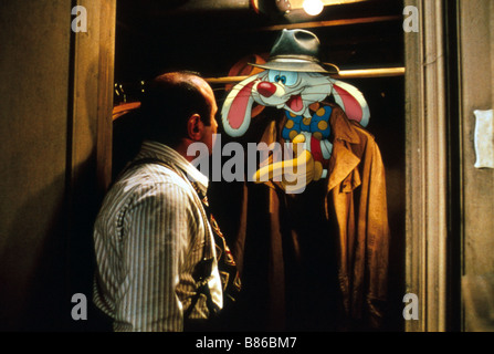 Qui veut la peau de Roger Rabbit Année : 1988 - USA Réalisateur : Robert Zemeckis Bob Hoskins Banque D'Images