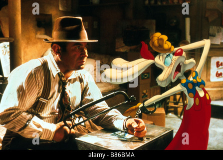 Qui veut la peau de Roger Rabbit Année : 1988 - USA Réalisateur : Robert Zemeckis Bob Hoskins Banque D'Images