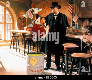 Qui veut la peau de Roger Rabbit Année : 1988 - USA Réalisateur : Robert Zemeckis Christopher Lloyd Banque D'Images