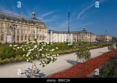 Place de la Bourse, Bordeaux, Gironde, France Banque D'Images