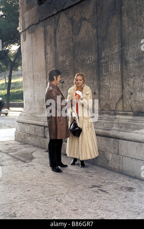 Charles Bronson Charles Bronson Charles Bronson, Jill Ireland fils épouse à Rome en 1972 Banque D'Images