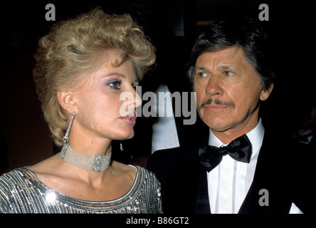 Charles Bronson Charles Bronson Charles Bronson, Jill Ireland fils épouse Banque D'Images