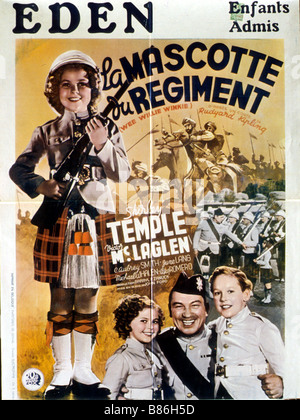 Wee Willie Winkie Année : 1937 - USA Réalisateur : John Ford Shirley Temple, Victor McLaglen affiche de film Banque D'Images