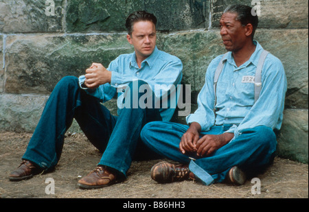 Les évadés The Shawshank Redemption, l'Année : 1994 - USA Tim Robbins, Morgan Freeman Réalisateur : Frank Darabont Banque D'Images