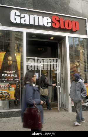 Un magasin de jeux vidéo Gamestop à New York Banque D'Images