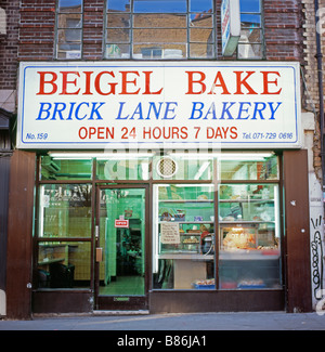 Beigel Bake Bakery Jewish Shop extérieur sur Brick Lane dans l'est de Londres Angleterre Royaume-Uni Grande-Bretagne KATHY DEWITT Banque D'Images