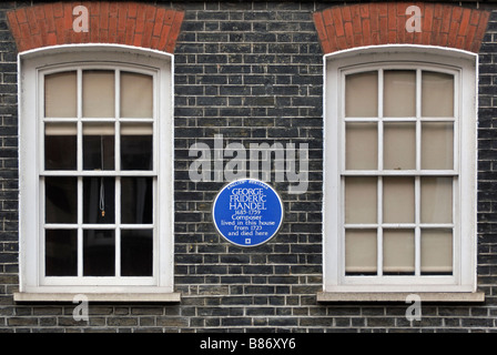 Musée Haendel, Brook Street, London Banque D'Images