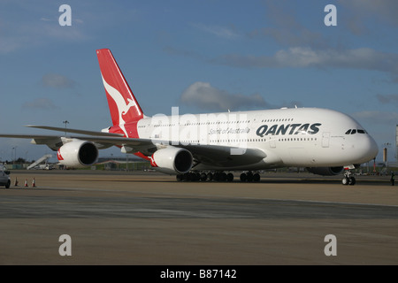AIRBUS A380 de Qantas Banque D'Images